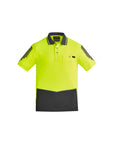 Syzmik Mens Hi Vis Flux Short Sleeve Polo- (ZH315)