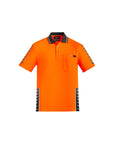 Syzmik Mens Hi Vis Komodo Short Sleeve Polo-(ZH320)