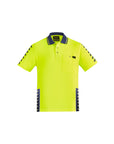 Syzmik Mens Hi Vis Komodo Short Sleeve Polo-(ZH320)