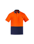 Syzmik Mens Hi Vis Cotton Short Sleeve Polo- (ZH435)