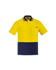 Syzmik Mens Hi Vis Cotton Short Sleeve Polo- (ZH435)