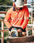Syzmik Unisex Hi Vis Segmented L/S Polo - Hoop Taped (ZH530)