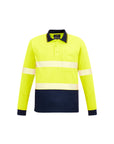 Syzmik Unisex Hi Vis Segmented L/S Polo - Hoop Taped (ZH530)