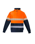 Syzmik Mens Orange Flame HRC 2 Hoop Taped 1/4 Zip Brushed Fleece (ZT150)
