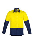 Syzmik Mens Industrial Long Sleeve Shirt -(ZW122)