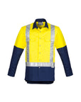 Syzmik Mens Hi Vis Spliced Industrial Shirt Shoulder Taped -(ZW124)
