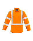 Syzmik Mens Red Flame Hi Vis X Back Shirt -(ZW137)