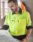 Syzmik Mens Hi Vis Outdoor Long Sleeve Shirt- (ZW468)