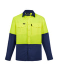 Syzmik Mens Hi Vis Outdoor Long Sleeve Shirt- (ZW468)