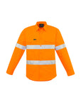 Syzmik Mens Hi Vis Hoop Taped Long Sleeve Shirt-(ZW640)