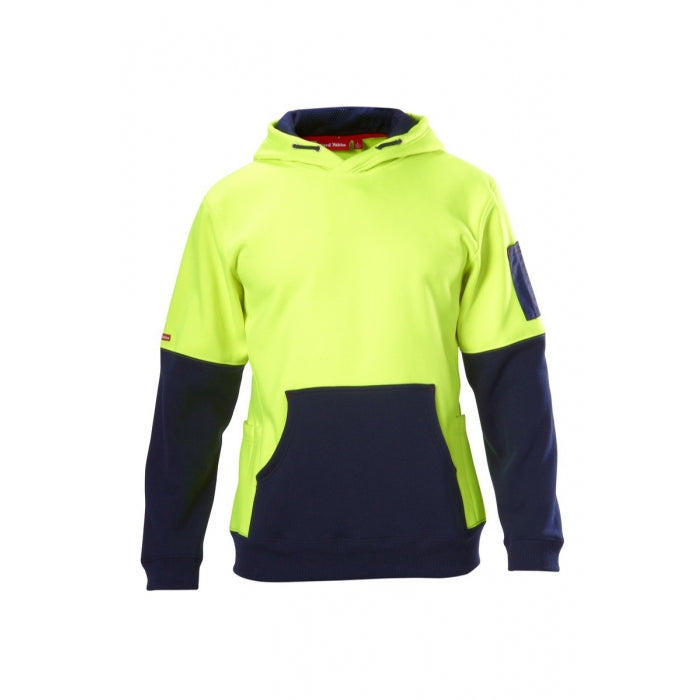 Hi Vis Zweifarben-Hoodie Mit Vielen Taschen – Reflektierend, Fleece Gefüttert Für Arbeit & Freizeit
