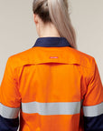 Hard Yakka L/Sl Hi Vis L/Weight 2 Tone Ventilated Shirt W/Tape (Y08805)