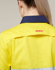 Hard Yakka L/Sl Hi Vis L/Weight 2 Tone Ventilated Shirt W/Tape (Y08805)