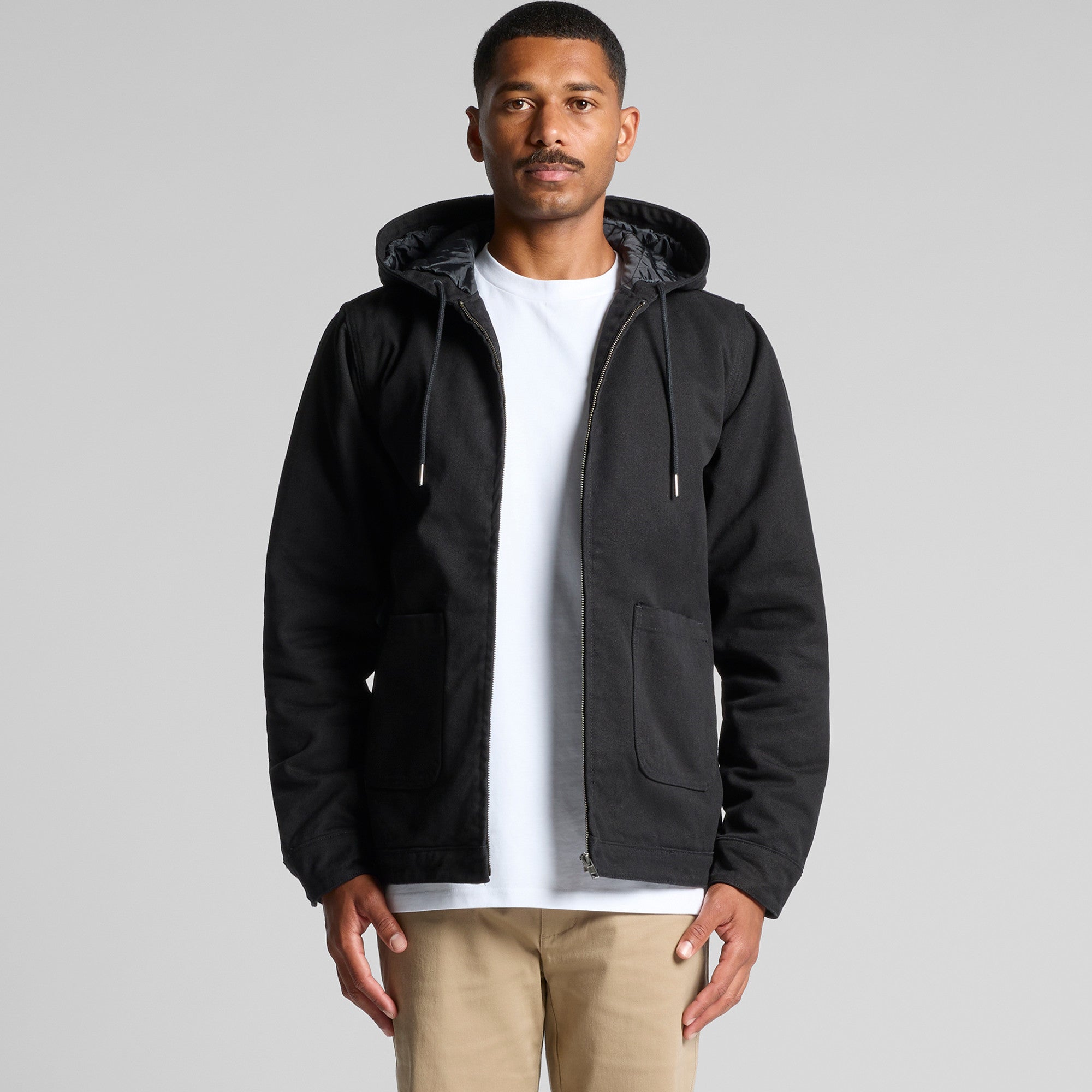 AS Colour Mens Canvas Hooded Jacket (5529)