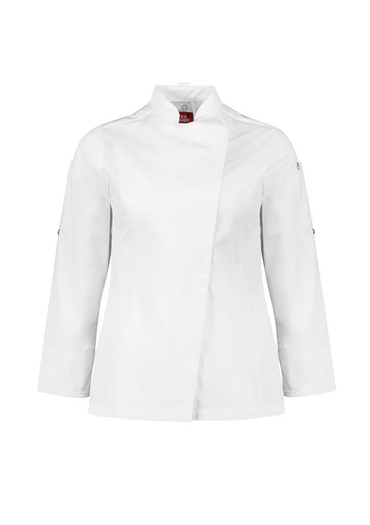 Biz Collection Womens Alfresco Long Sleeve Chef Jacket-(CH330LL)