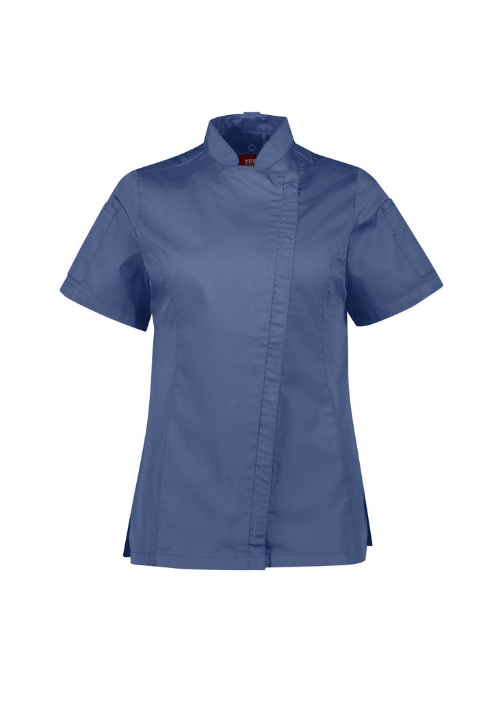 Biz Collection Womens Alfresco Short Sleeve Chef Jacket-(CH330LS)