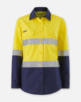 King Gee Women's Workcool Vented Spliced Shirt Taped L/S -(K44227)
