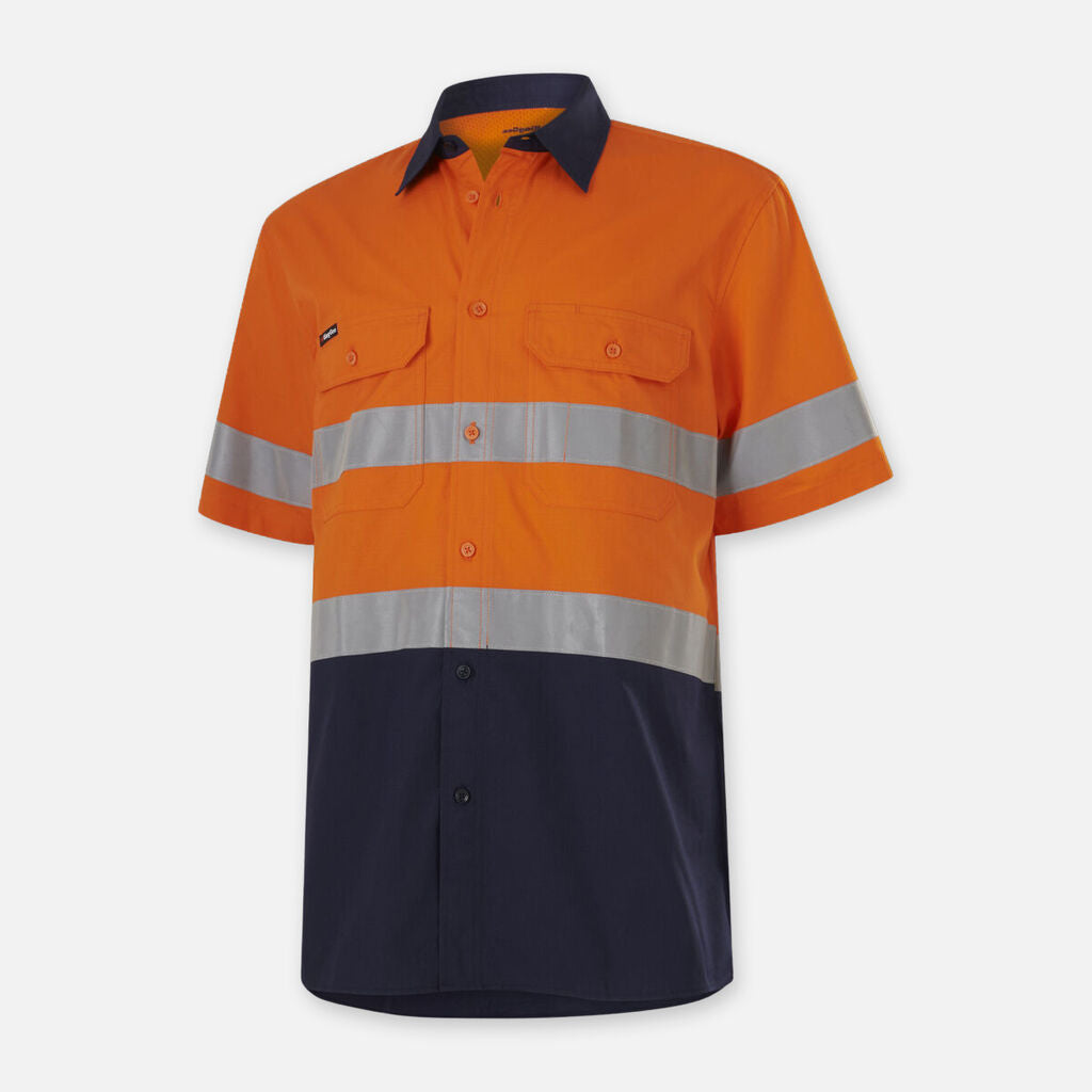 King Gee Workcool Vented Spliced Shirt Taped S/S (K54911)