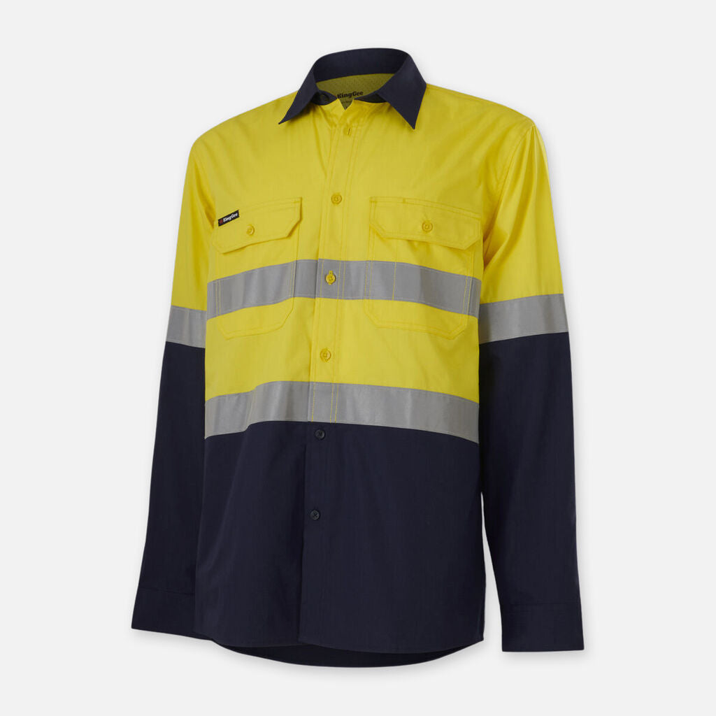 King Gee Workcool Vented Spliced Shirt Taped L/S (K54913)