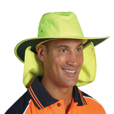 DNC HiVis Hat with Flap (H055)