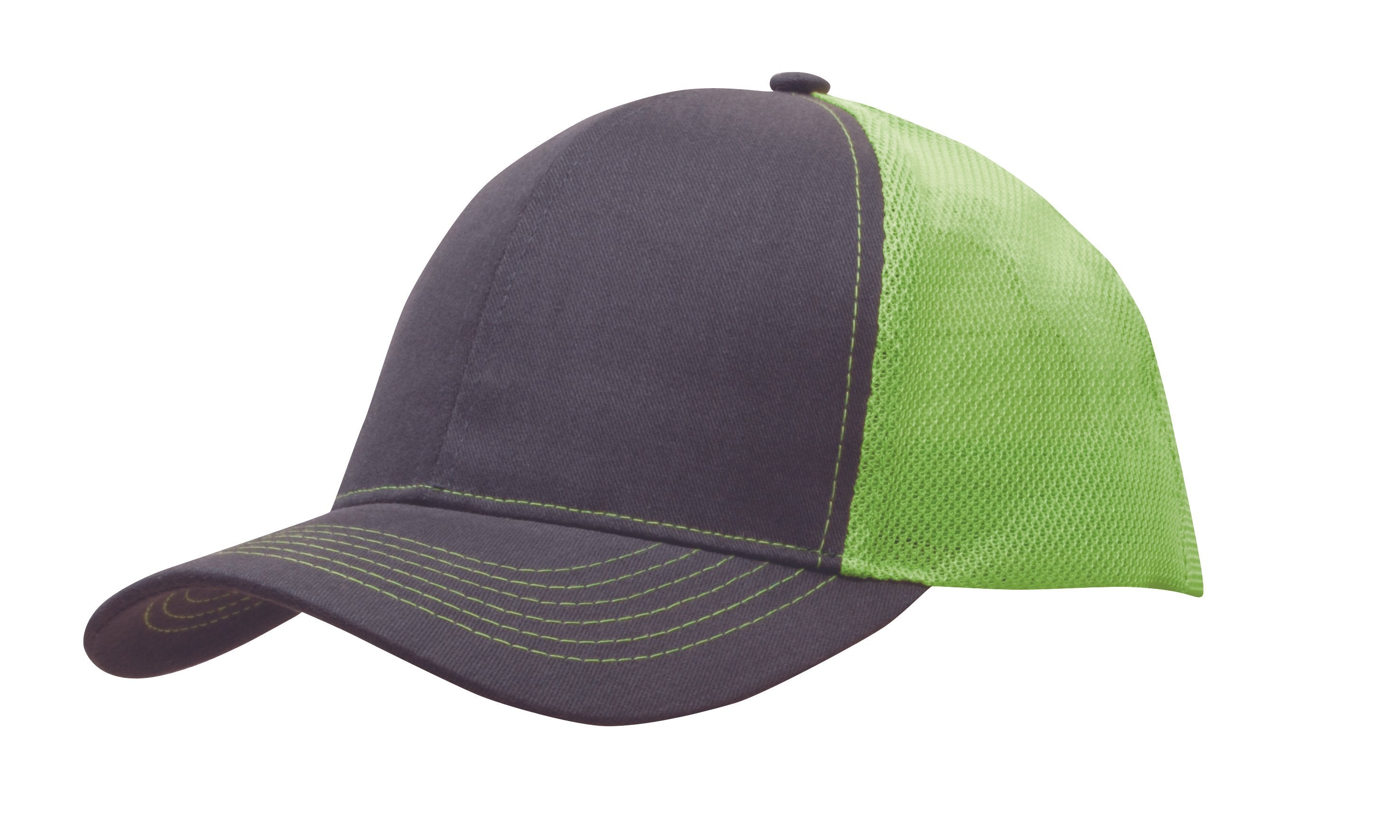 Headwear Brushed Cotton With Mesh Back Cap (4002)