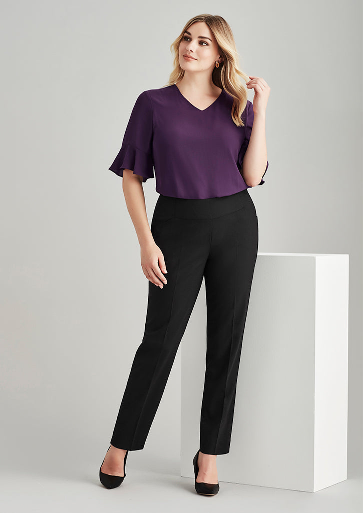 Biz Corporate Ladies Comfort Wool Bandless Pants (14021) - Clearance