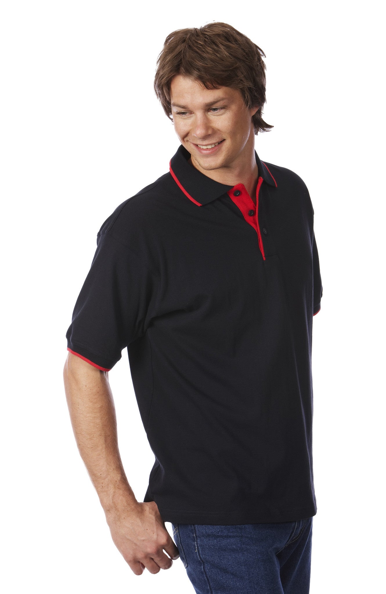 JB's Wear Cotton Tipping Polo - Adults (2CT)