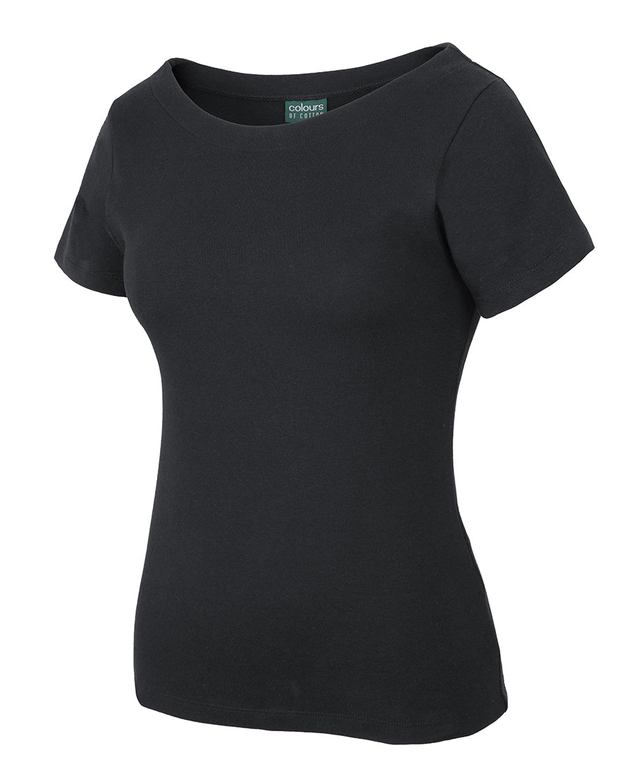 JB&#39;s Wear C of C Ladies S/S Boat Neck Tee (1BTS)