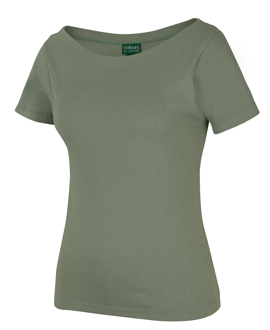 JB&#39;s Wear C of C Ladies S/S Boat Neck Tee (1BTS)