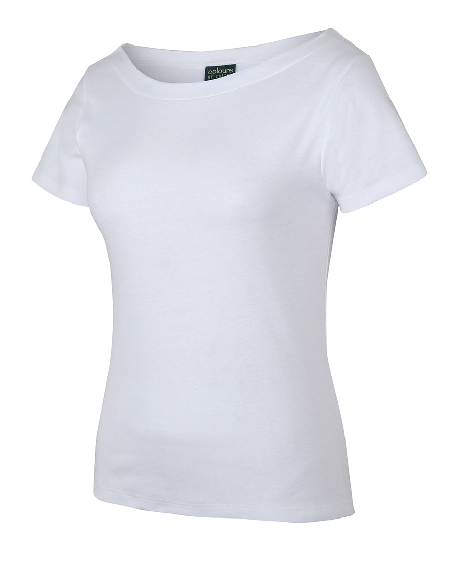 JB's Wear C of C Ladies S/S Boat Neck Tee (1BTS)