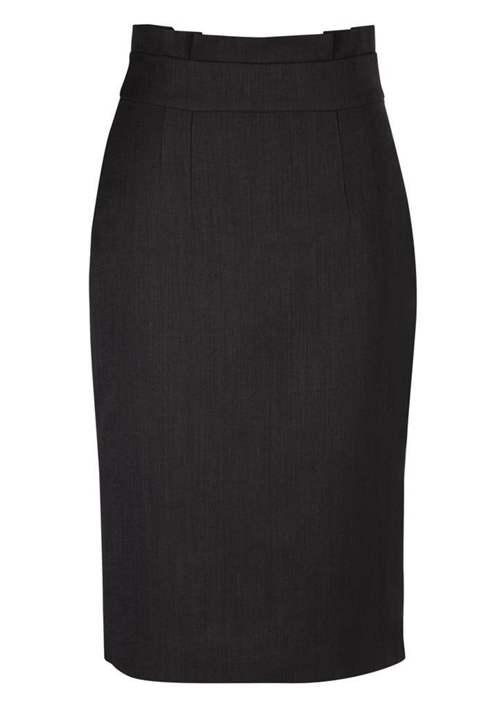 Biz Corporate Ladies Waisted Pencil Skirt (20116)-Clearance