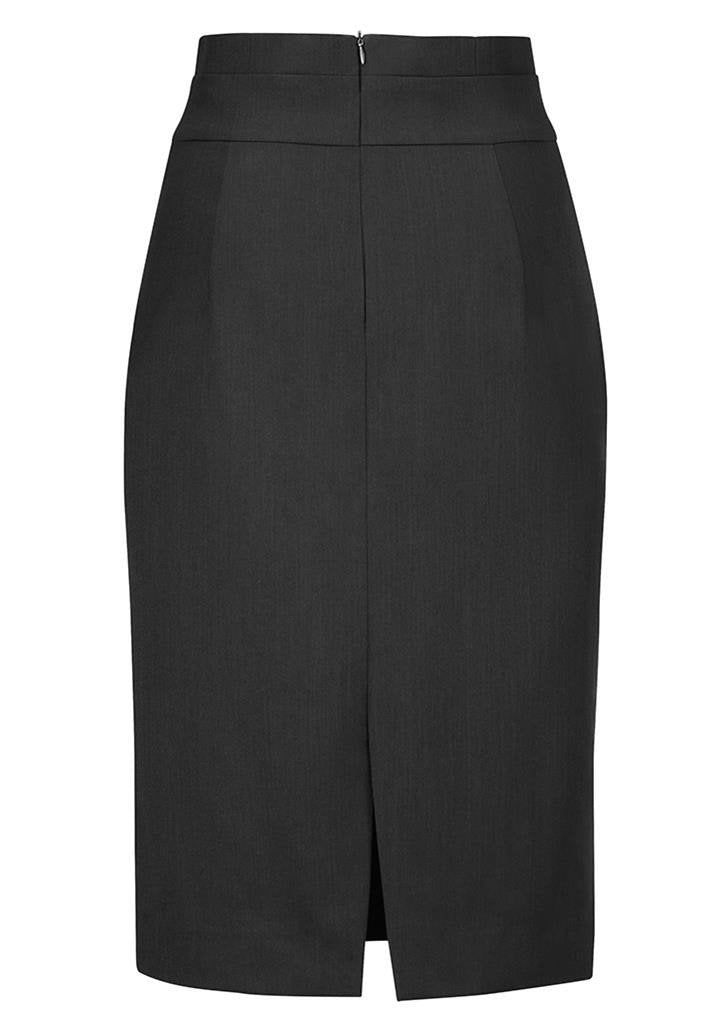Biz Corporate Ladies Waisted Pencil Skirt (20116)-Clearance