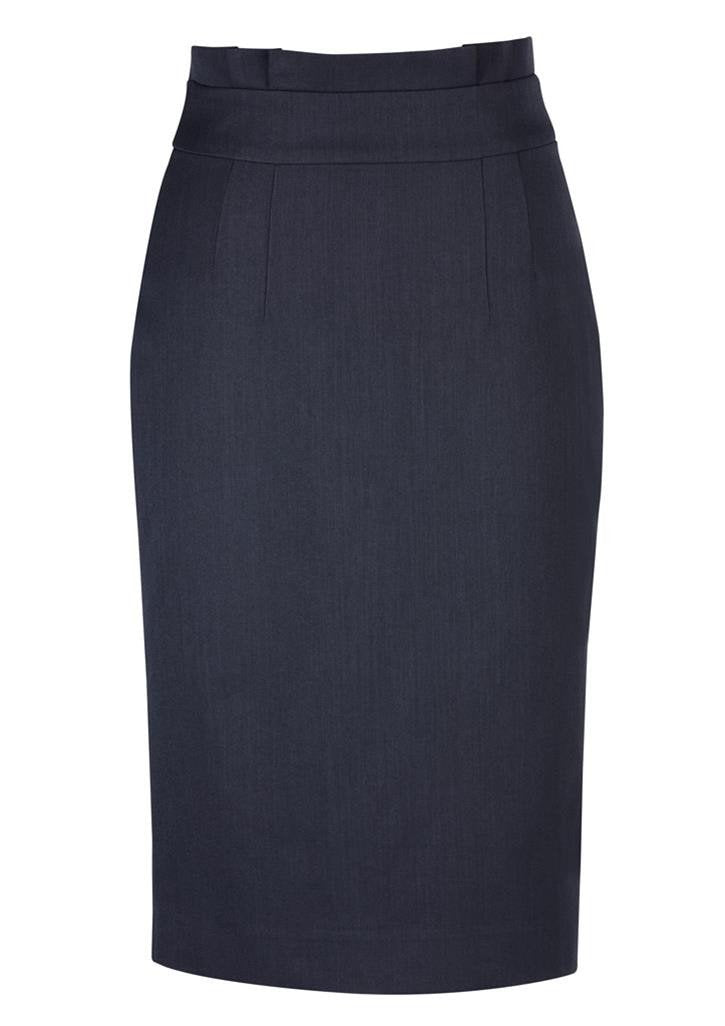 Biz Corporate Ladies Waisted Pencil Skirt (20116)-Clearance