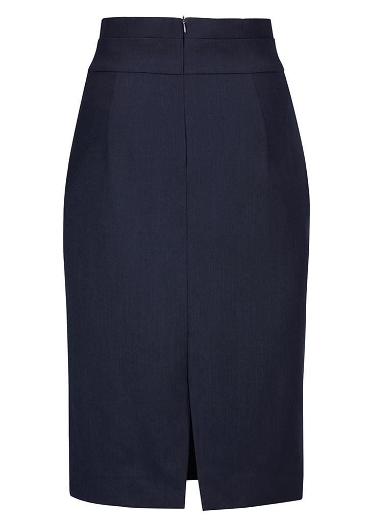 Biz Corporate Ladies Waisted Pencil Skirt (20116)-Clearance