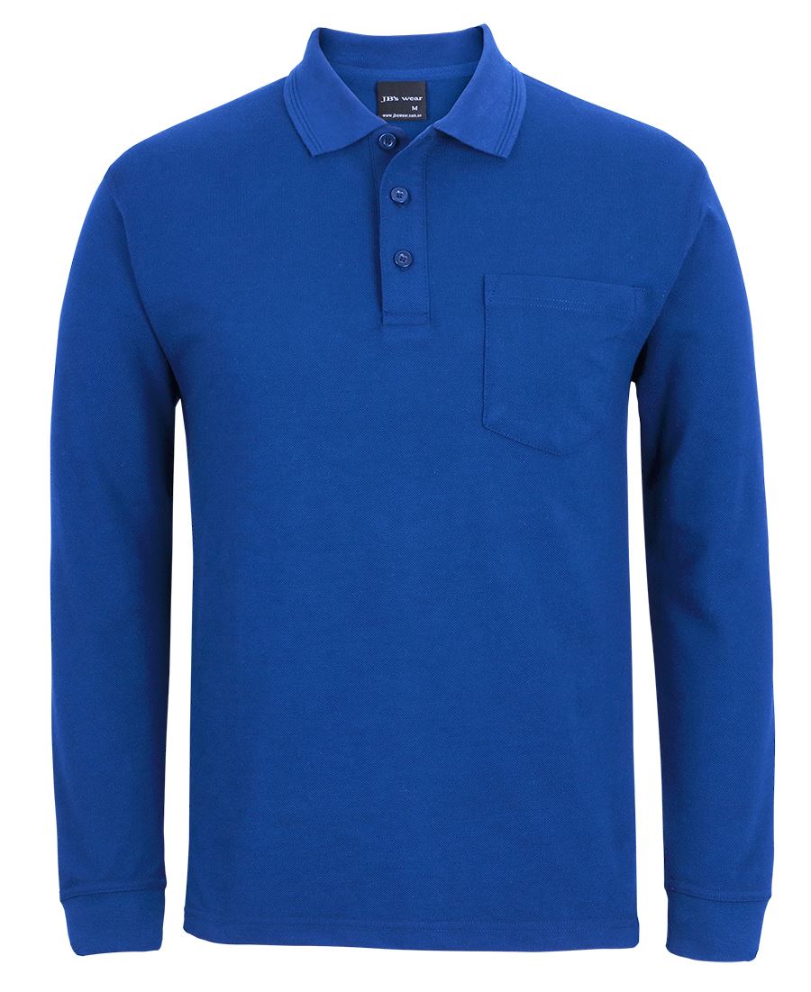 JB's Wear L/S Pocket Polo - Adults (210PL)