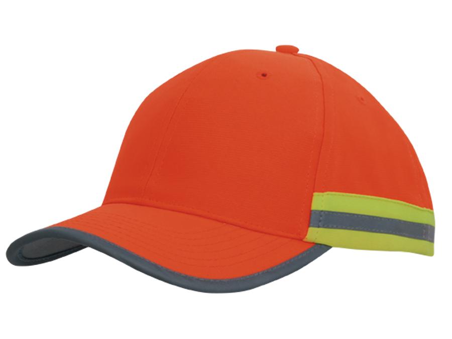 Headwear Hi Vis Cap With Reflective Tape (3030)