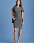 Biz Corporate Ladies Short Sleeve Shift Dress (30312) - Clearance