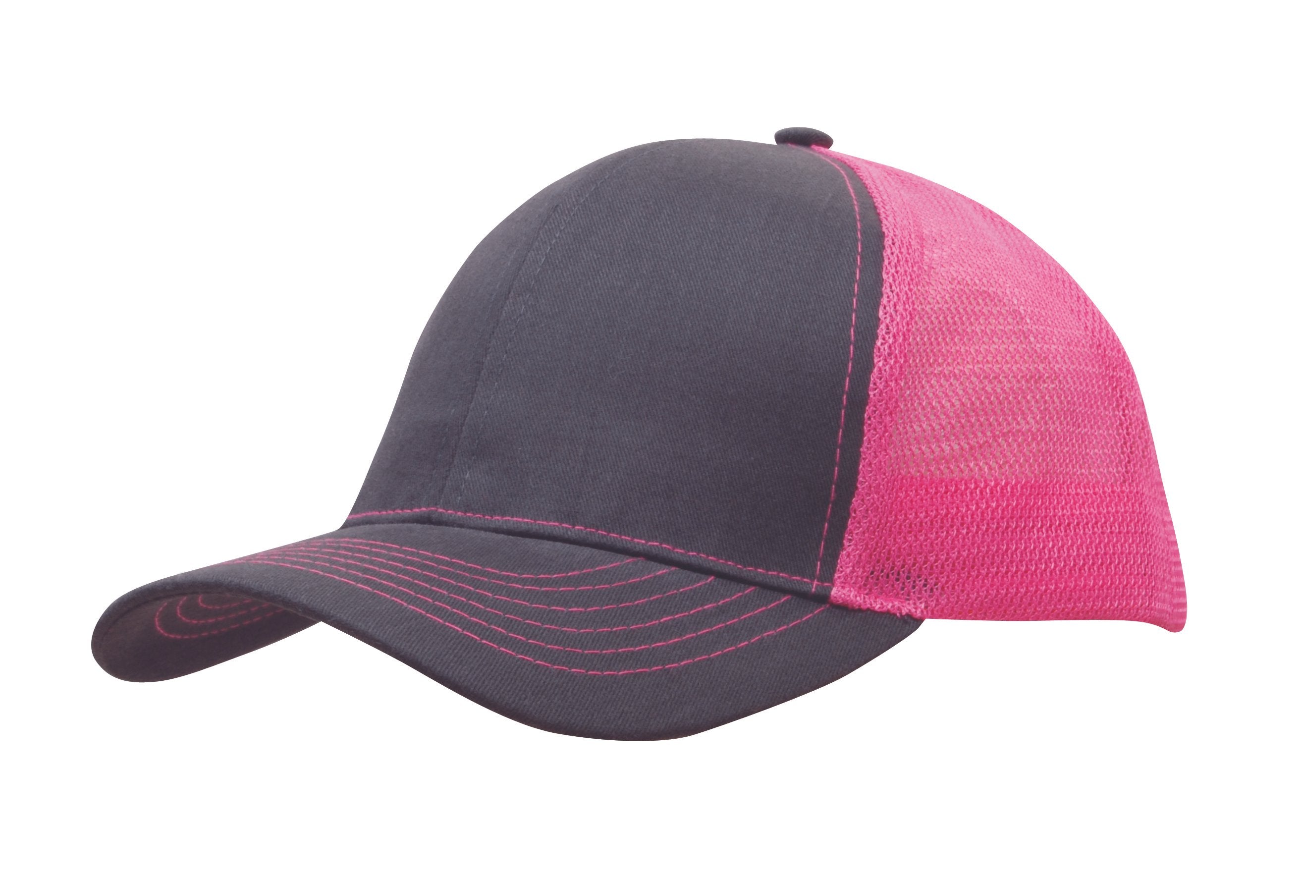 Headwear Brushed Cotton With Mesh Back Cap (4002)