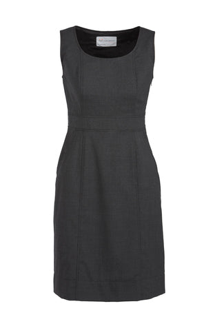 Biz Corporate Sleeveless Side Zip Dress (34011)-Clearance