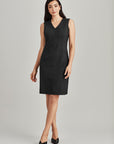 Biz Corporate Womens Sleeveless V Neck Dress (34021)