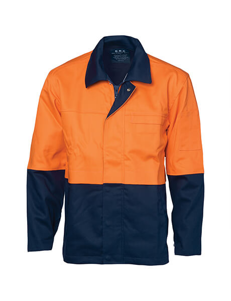 DNC Patron Saint Flame Retardant Two Tone Drill Welder&#39;s Jacket (3431)