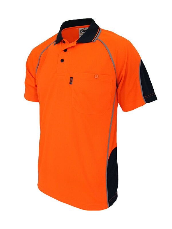 DNC Hi-Vis Semicircle-piping Polo (3569)