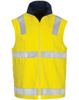 DNC HiVis Cotton Drill Reversible Vest with Generic R/Tape (3765)