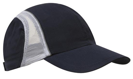 Headwear Micro Fibre &amp; Mesh Sports Cap With Reflective Trim Cap (3814)