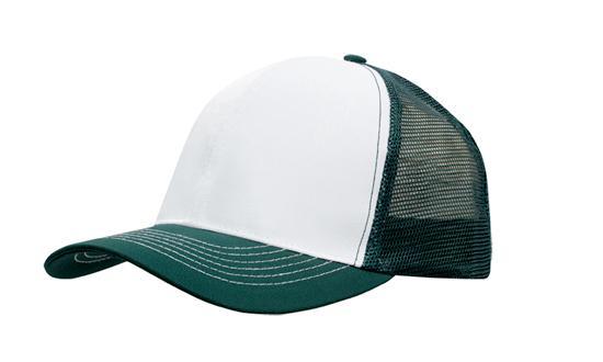 Headwear Breathable Poly Twill With Mesh Back Cap (3819)
