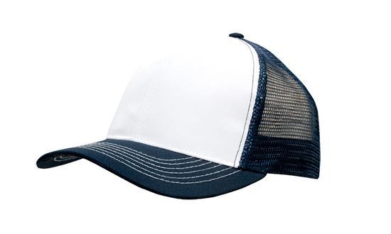 Headwear Breathable Poly Twill With Mesh Back Cap (3819)