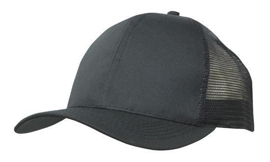 Headwear Breathable Poly Twill With Mesh Back Cap (3819)