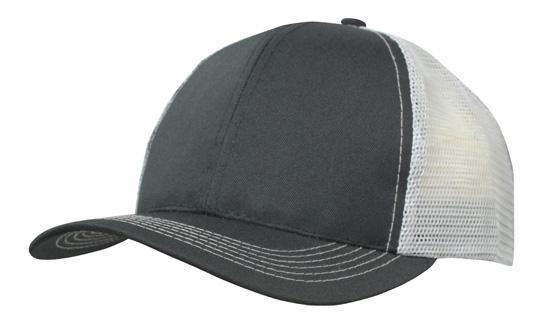 Headwear Breathable Poly Twill With Mesh Back Cap (3819)