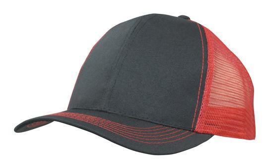 Headwear Breathable Poly Twill With Mesh Back Cap (3819)