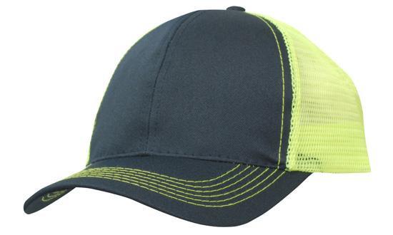 Headwear Breathable Poly Twill With Mesh Back Cap (3819)